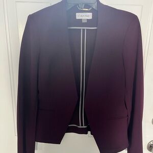 Calvin Klein Women's Purple Blazer